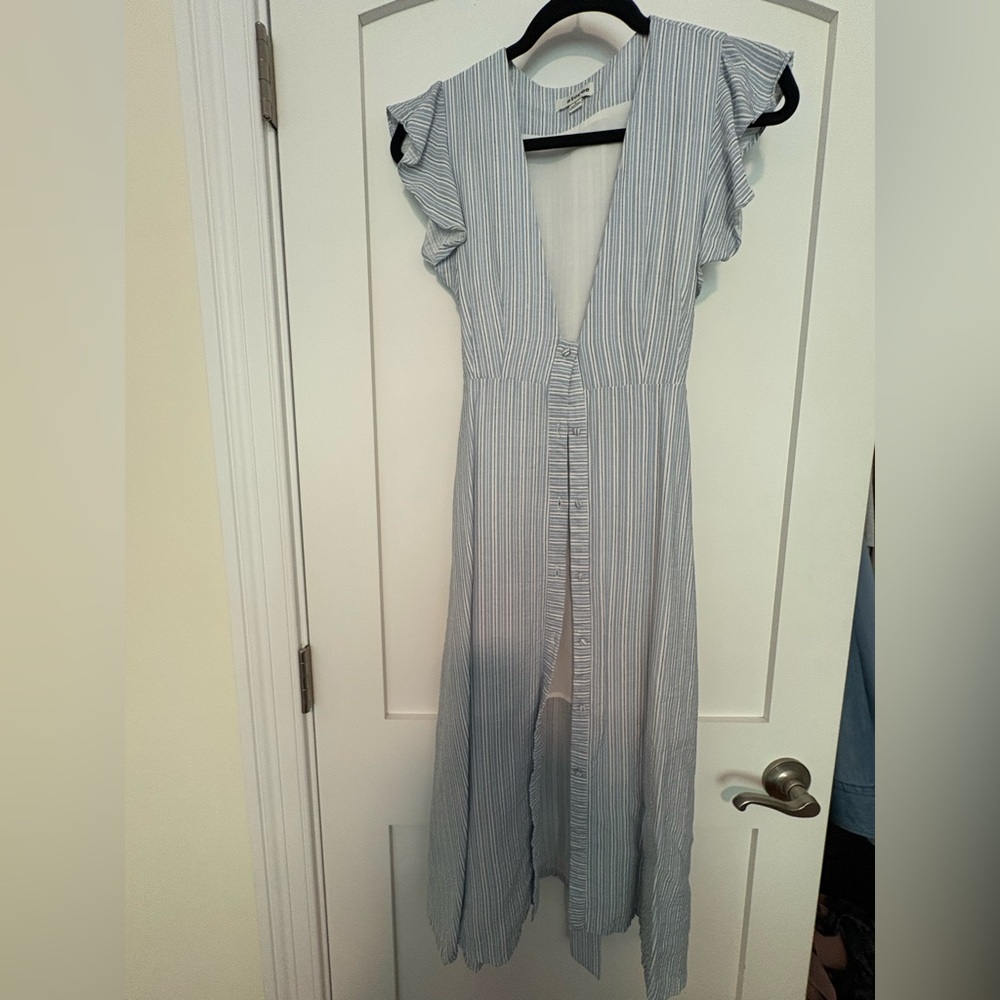 Storee Striped Blue and White Maxi Dress size S